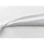 •   	 واقي مرتبة بجوانب فايبر بأستيك Snooze - أبيض