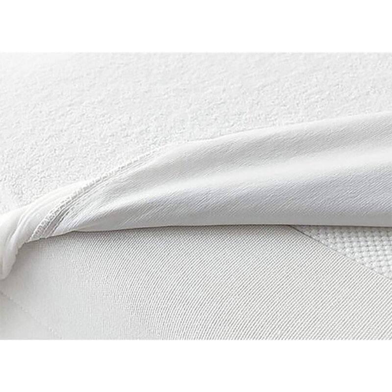واقي مرتبة بجوانب فايبر بأستيك Snooze - أبيض لتحسين جودة نومك - 1