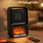 ⁦• دفاية كهربائية 180 درجه 2 في 1⁩ - الصورة ⁦5⁩