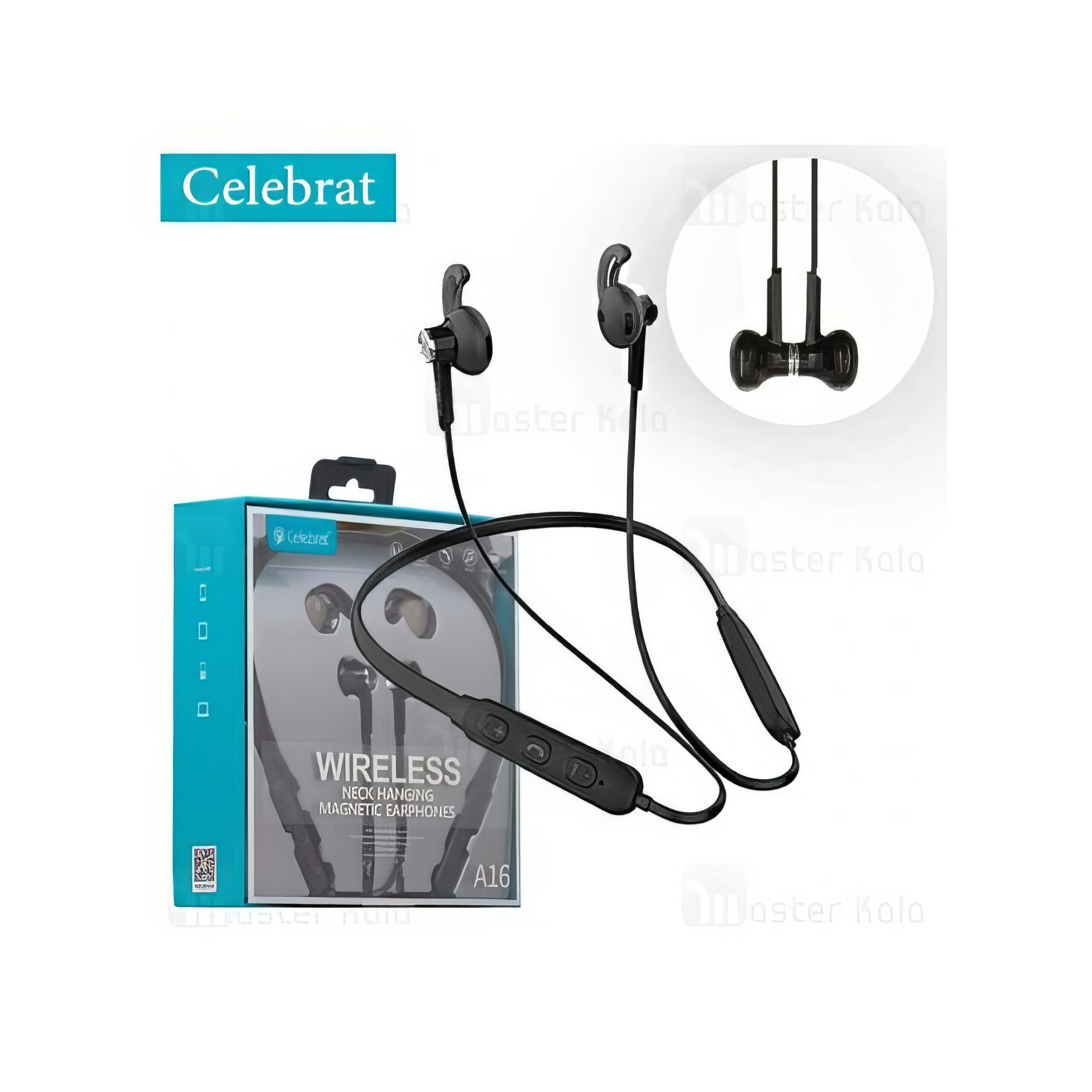 6e42b0b6-3150-43f1-9f14-424a3791eae9.jpg • Celebrat Magnetic Wireless Headset Bluetooth Neckband - الصورة 1