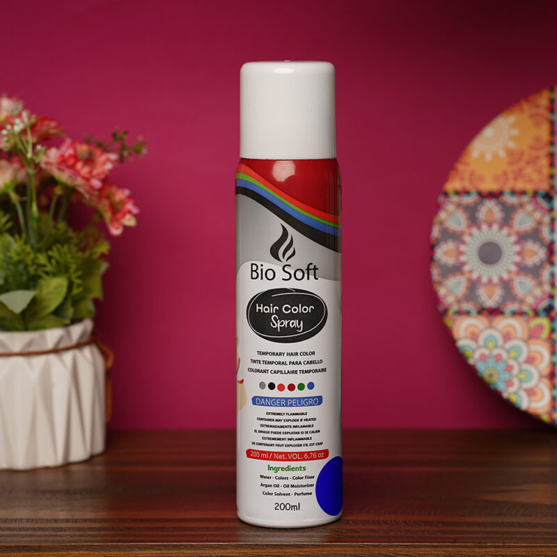 سبراي صبغة الشعر المؤقت Bio Soft – لون أحمر ساحر بدون ضرر - 2