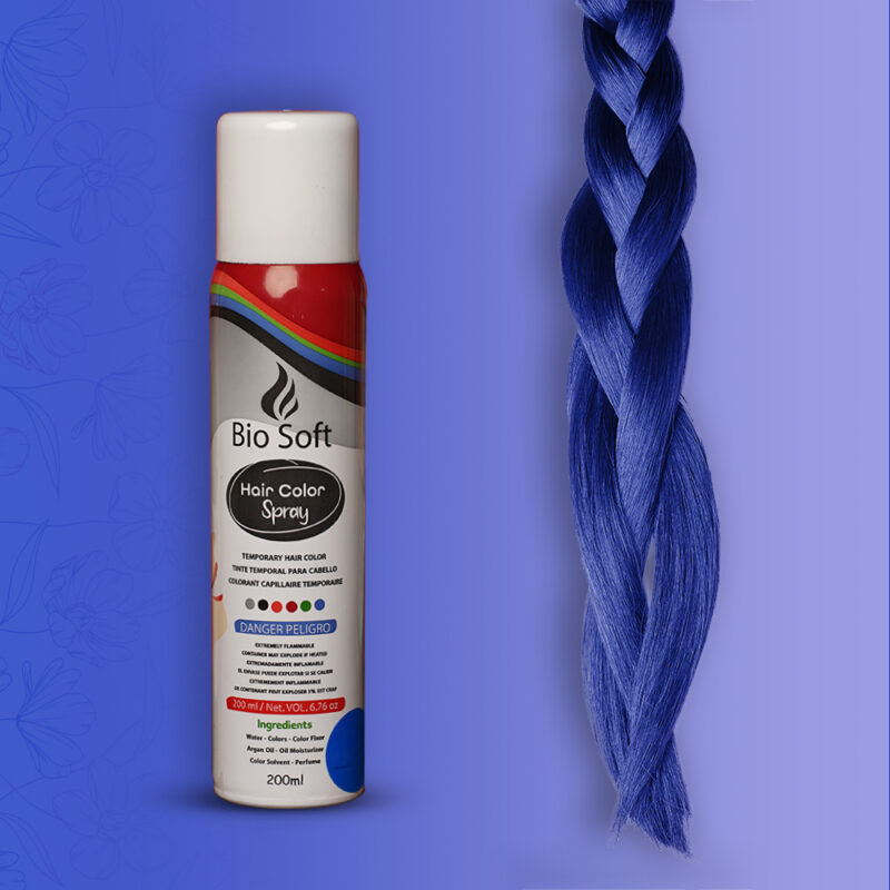 سبراي صبغة الشعر المؤقت Bio Soft – لون أحمر ساحر بدون ضرر - 1