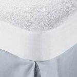 ⁦•   	 واقي مرتبة بجوانب فايبر بأستيك Snooze - أبيض⁩ - الصورة ⁦2⁩