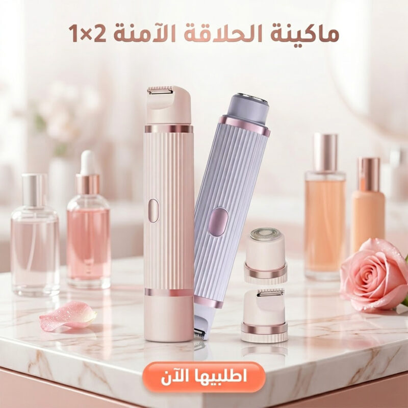 ماكينة الحلاقة الآمنة FLAWLESS - لإزالة شعر الوجه بسهولة وراحة - 1