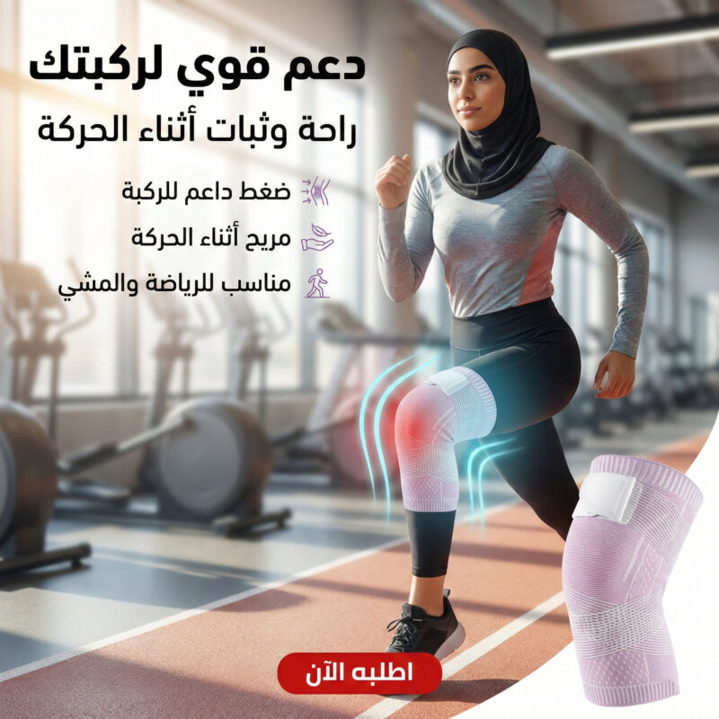 ركبة برباط ضاغط موف - استمتع بدعم قوي وراحة 50% خصم! - 1