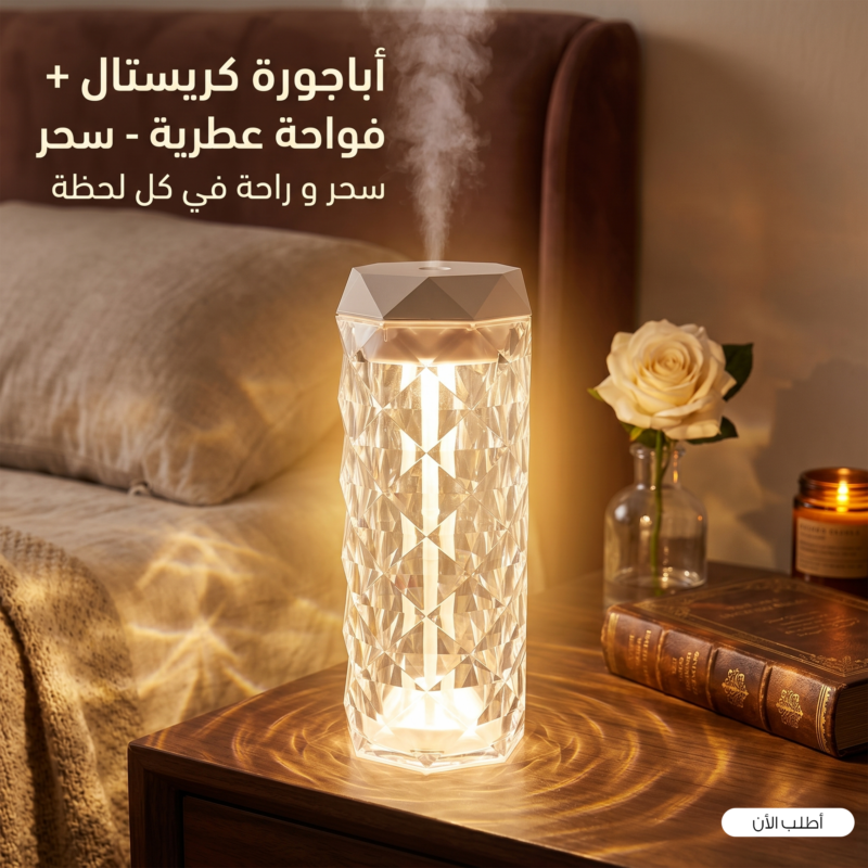 اباجوره كريستال وفواحة الترند - لمسة فخمة لمنزلك - 1